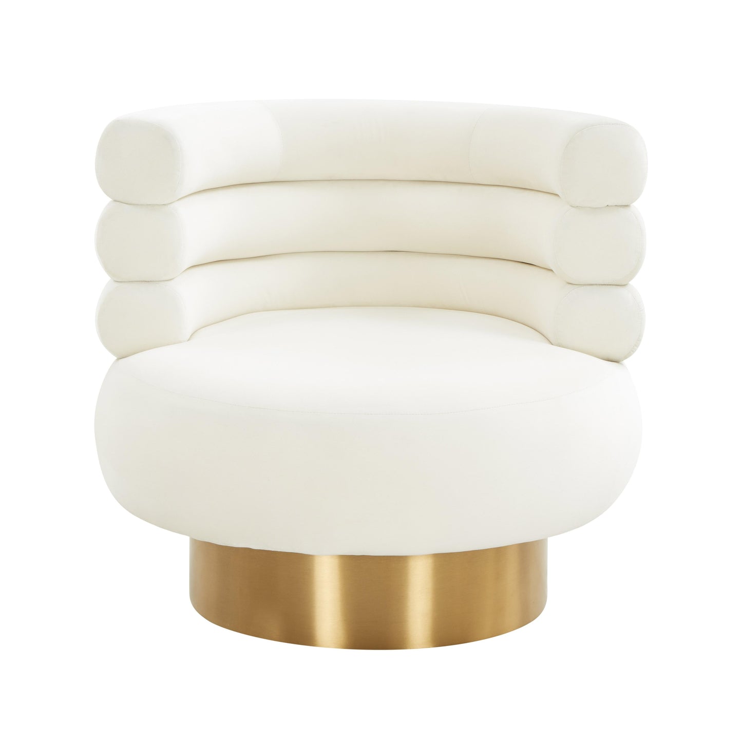 Naomi Velvet Swivel Chair by TOV S68235