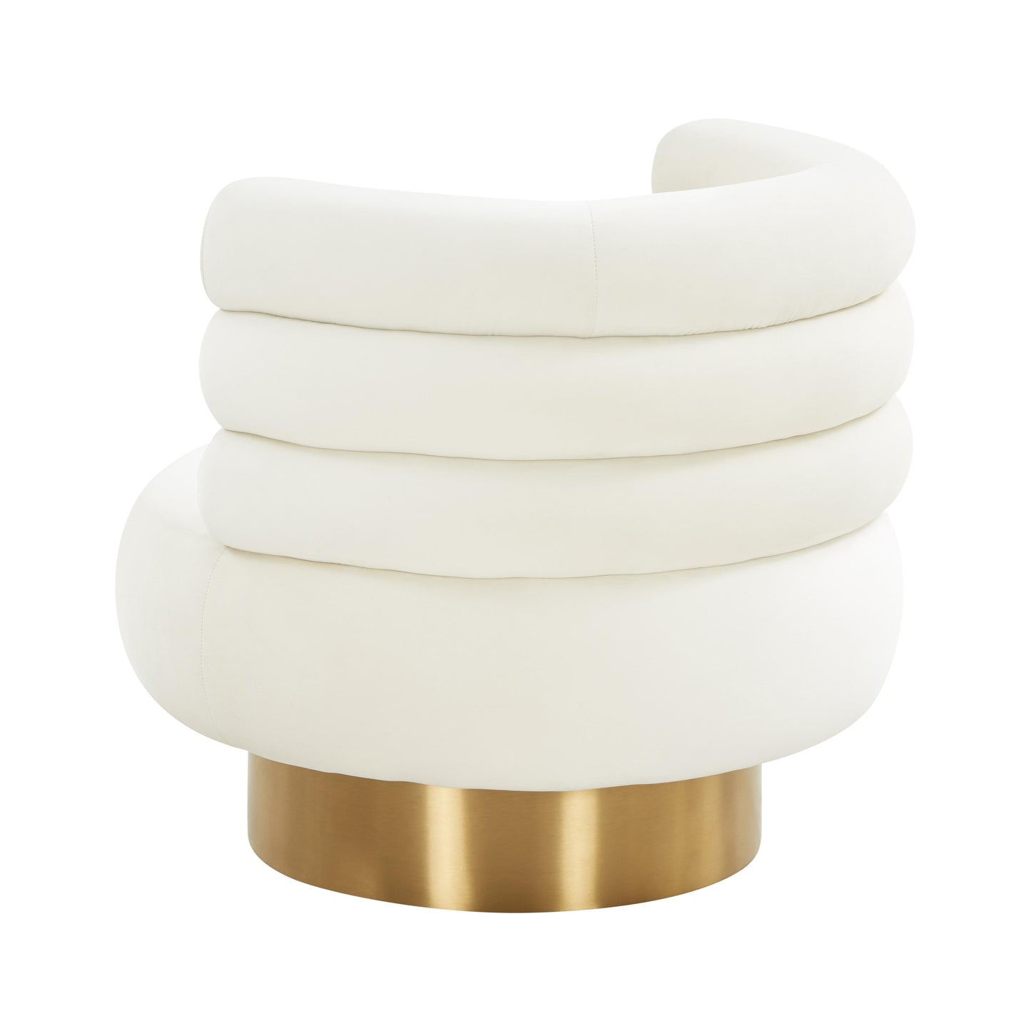 Naomi Velvet Swivel Chair by TOV S68238