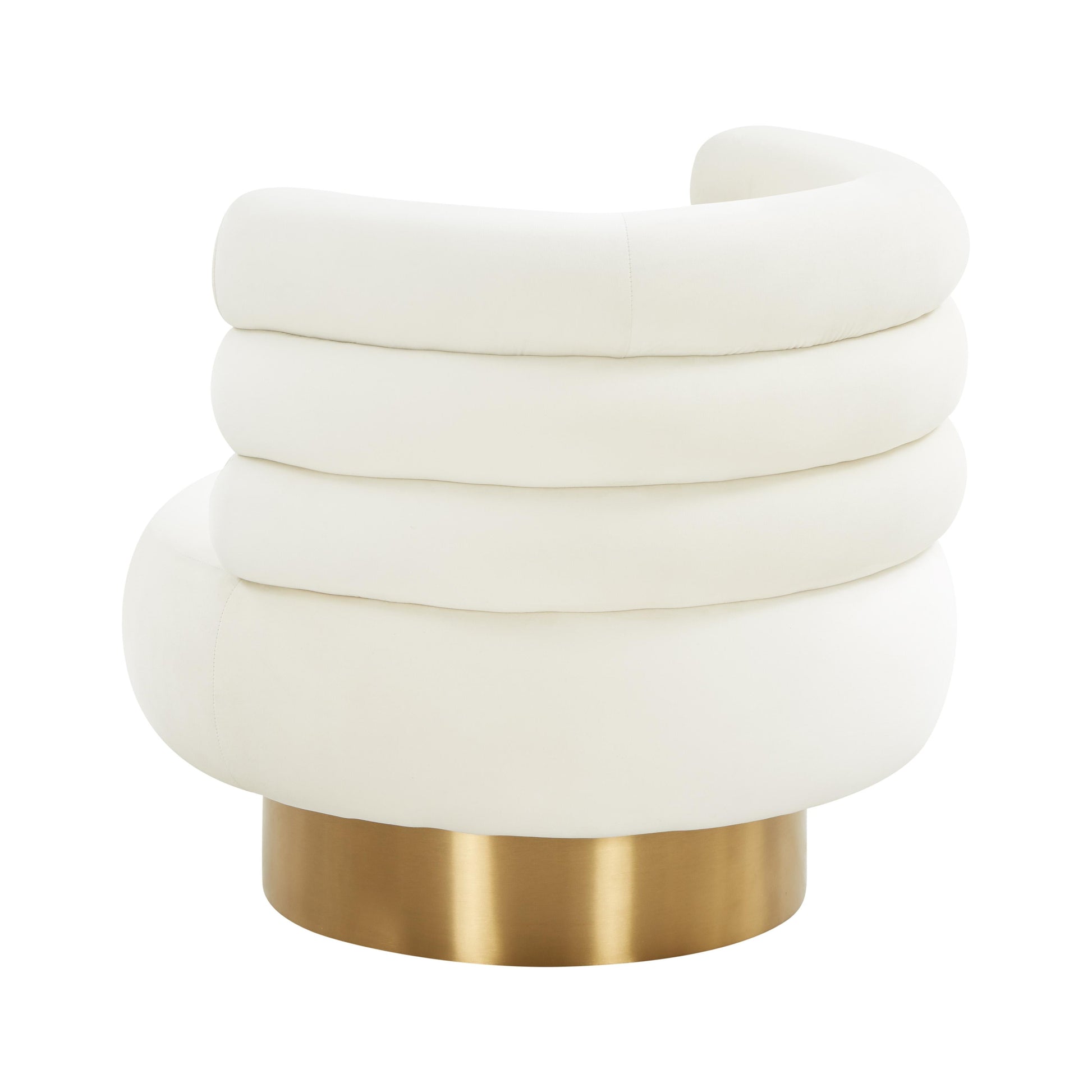 Naomi Velvet Swivel Chair by TOV S68237