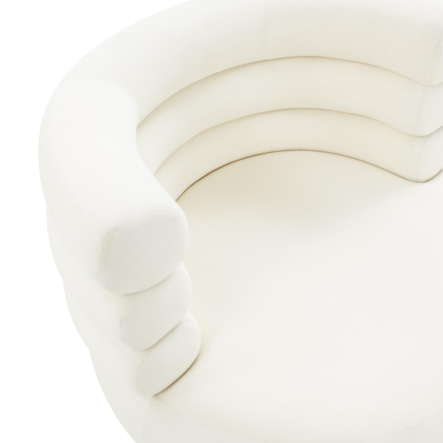 Naomi Velvet Swivel Chair by TOV S68236