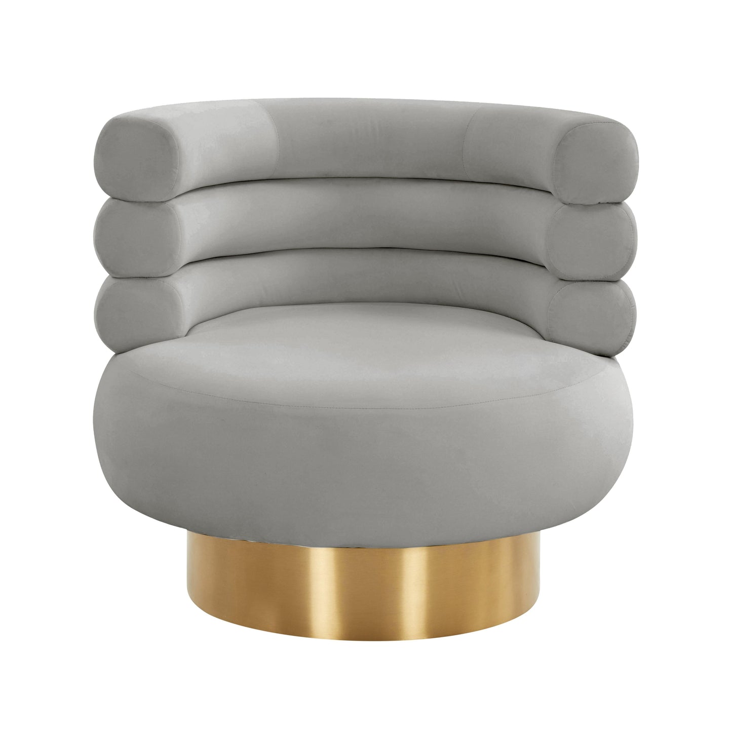 Naomi Velvet Swivel Chair by TOV S68238