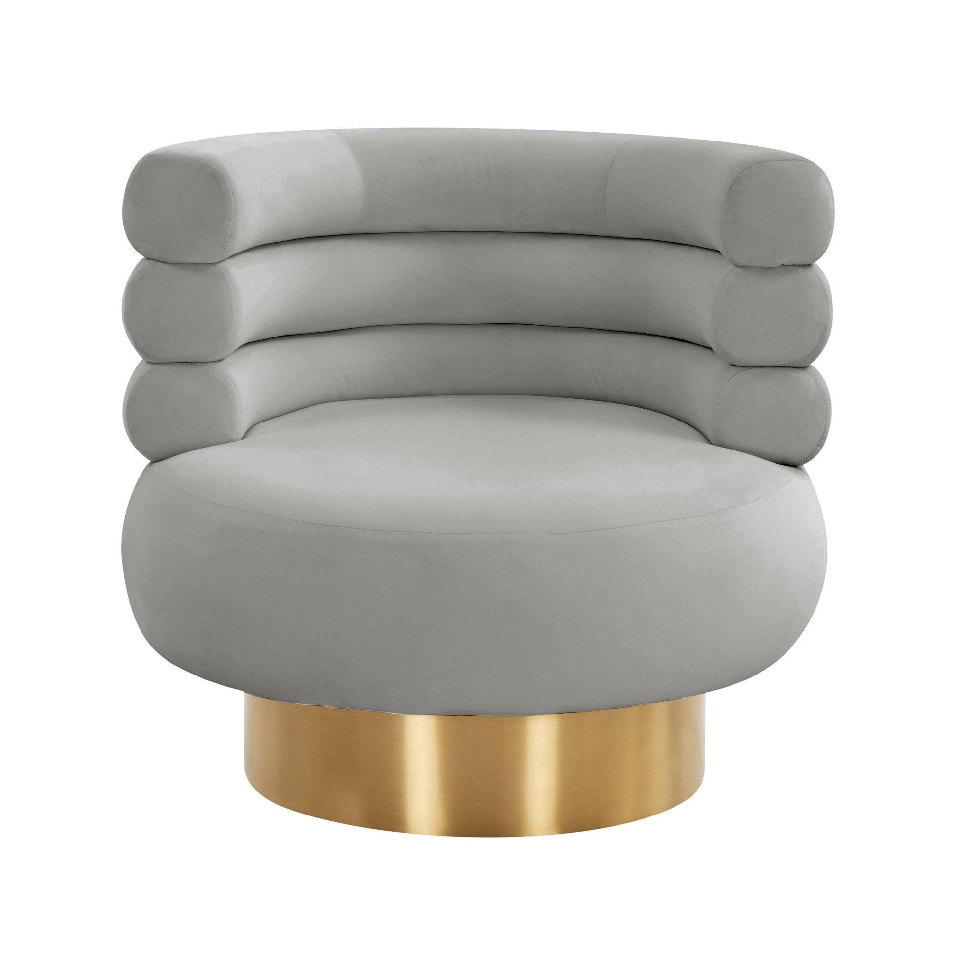 Naomi Velvet Swivel Chair by TOV S68238