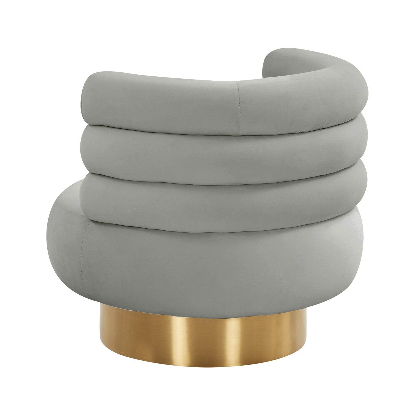 Naomi Velvet Swivel Chair by TOV S68235