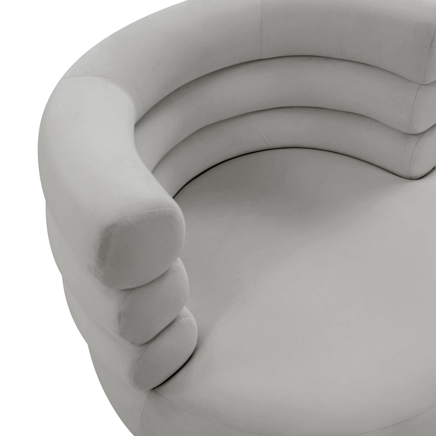 Naomi Velvet Swivel Chair by TOV S68236