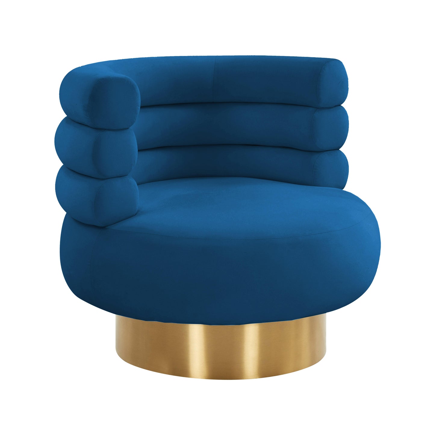 Naomi Velvet Swivel Chair by TOV S68238