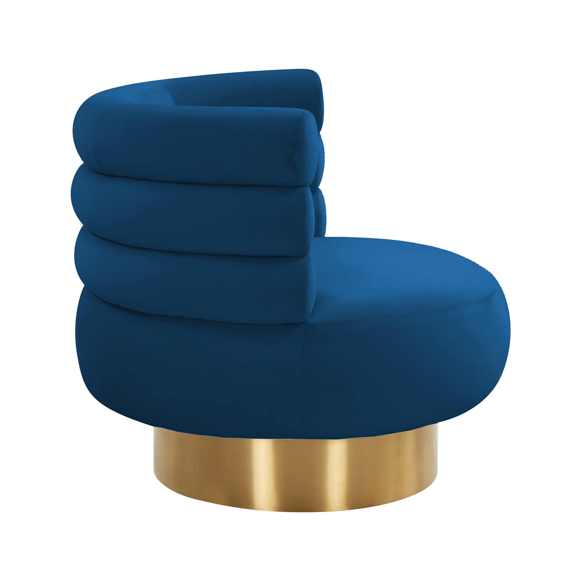 Naomi Velvet Swivel Chair by TOV S68237