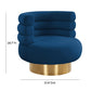 Naomi Velvet Swivel Chair by TOV S68236