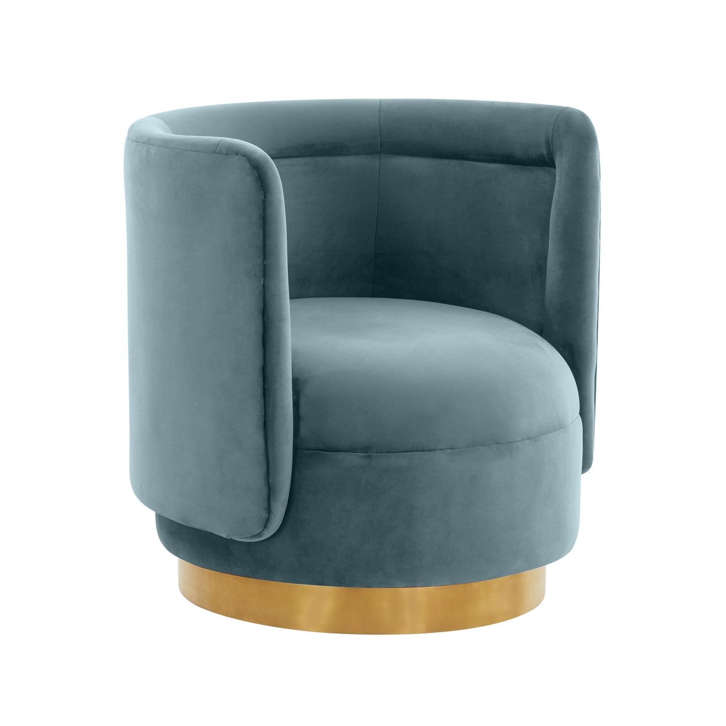 Remy Velvet Swivel Chair by TOV S68262