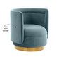 Remy Velvet Swivel Chair by TOV S68262