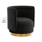 Remy Velvet Swivel Chair by TOV S68262