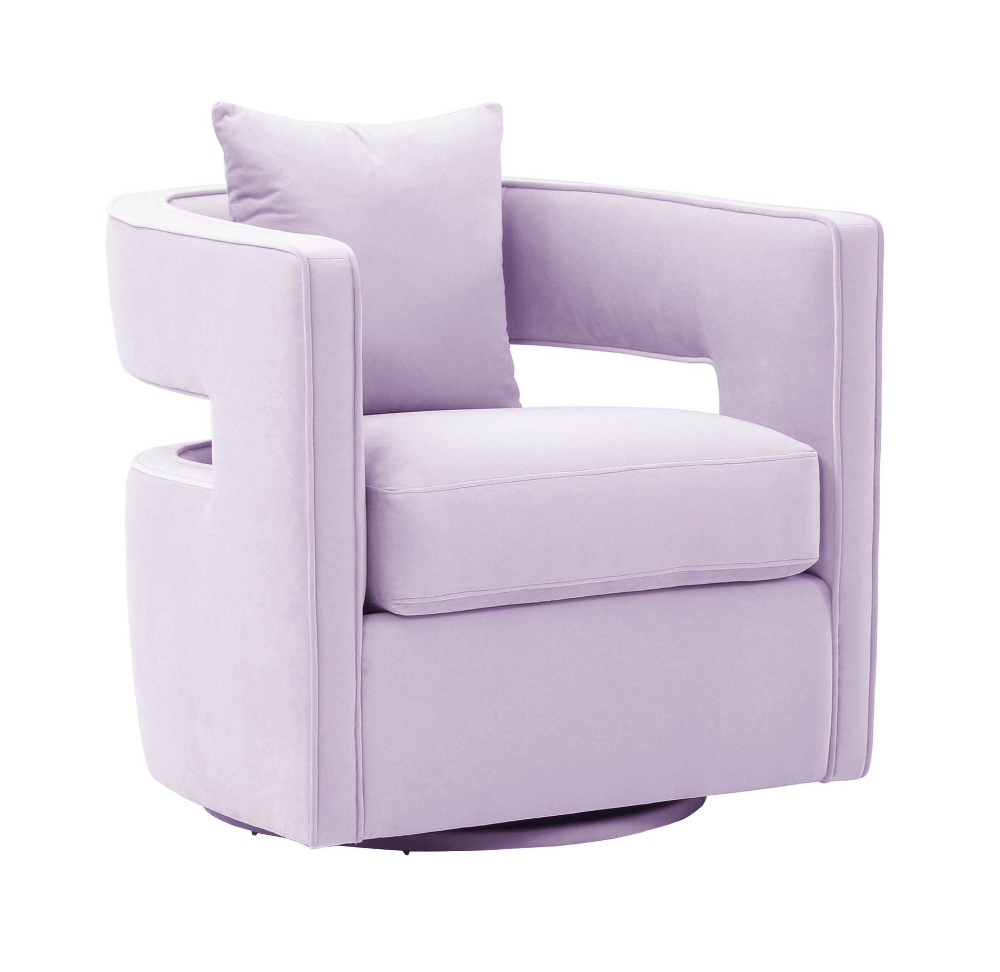 Kennedy Velvet Swivel Accent Chair by TOV S68311