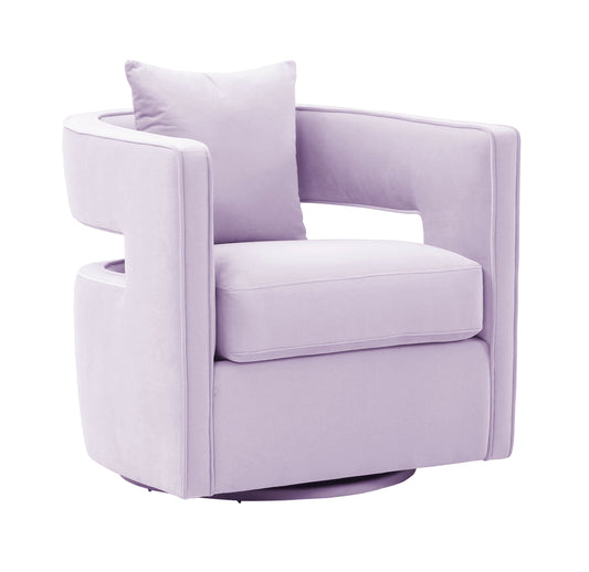 Kennedy Velvet Swivel Accent Chair by TOV S68311