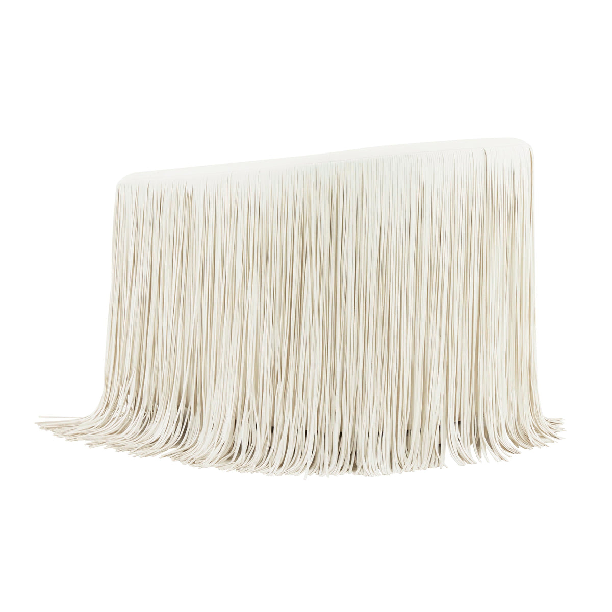 Shag Me Ivory Performance Vegan Leather Swivel Accent Chair by TOV Furniture – photo 4 of 6