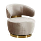 Austin Performance Fabric Swivel Accent Chair Champagne by Tov Furniture