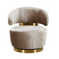 Austin Performance Fabric Swivel Accent Chair Champagne by Tov Furniture