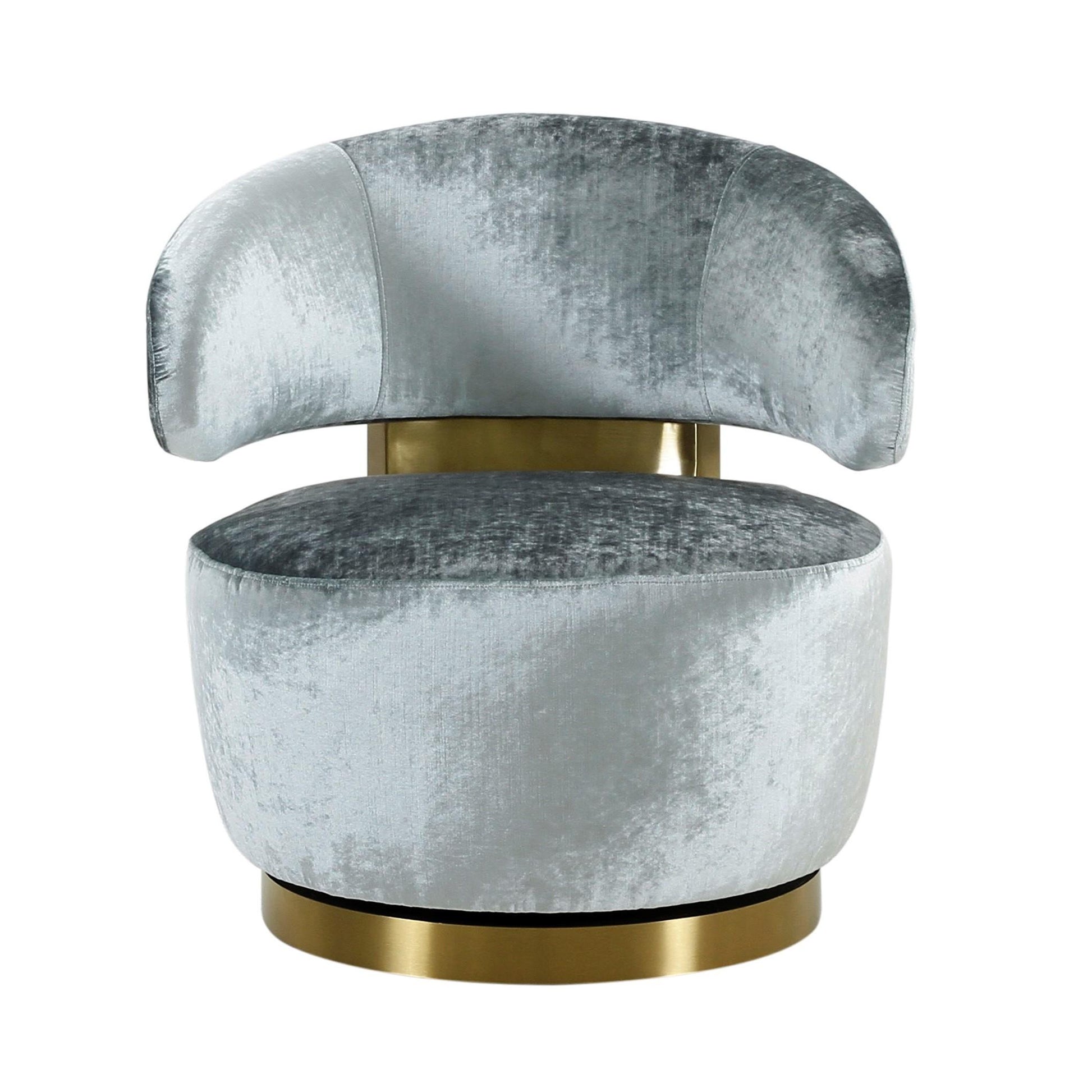 Austin Upholstered Swivel Chair by TOV S68387