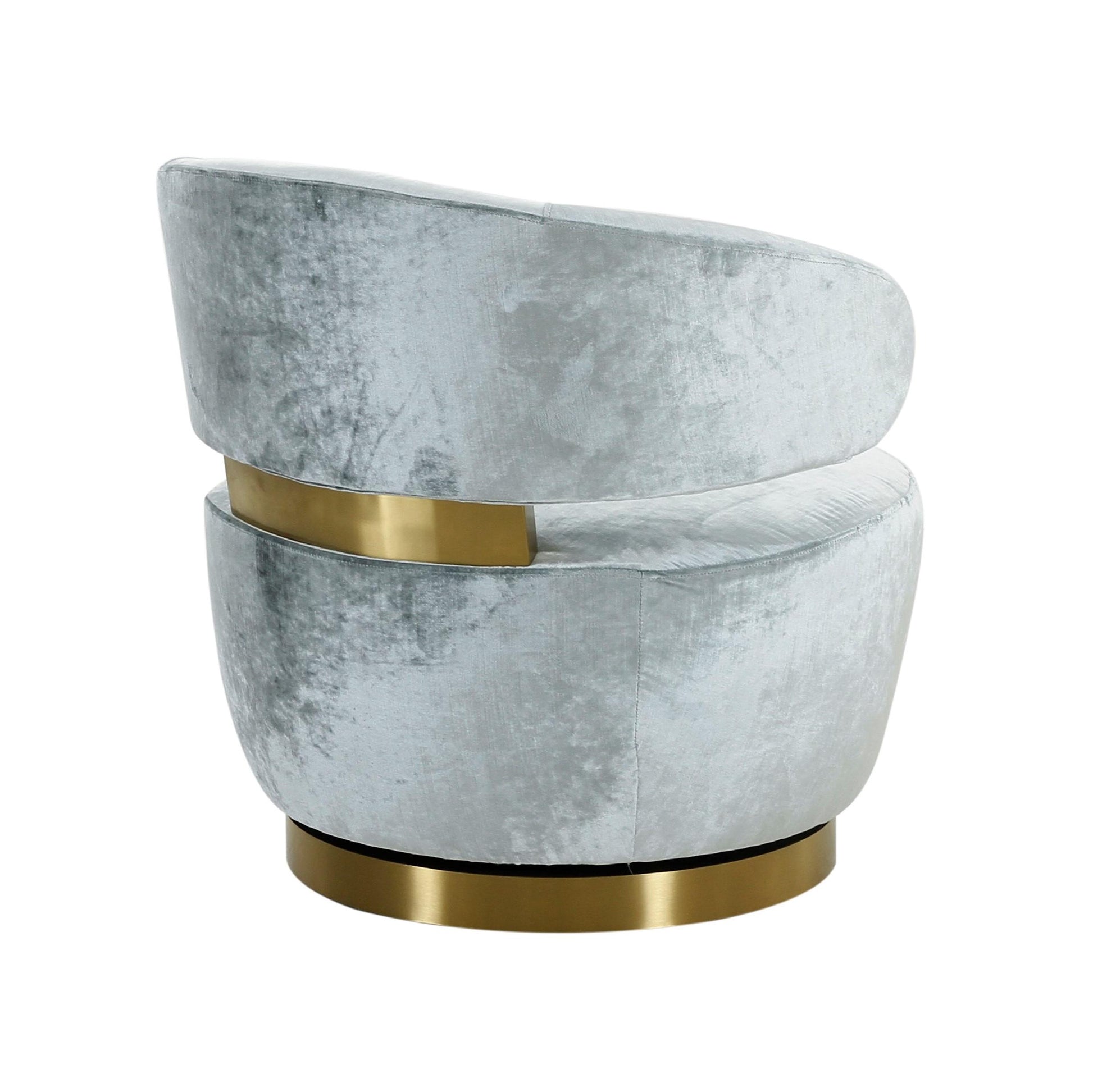 Austin Upholstered Swivel Chair by TOV S68387