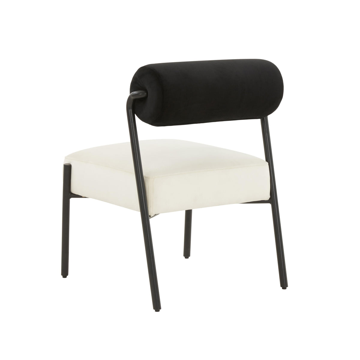Jolene Performance Velvet Accent Chair in Black/Cream by TOV Furniture – photo 4 of 6