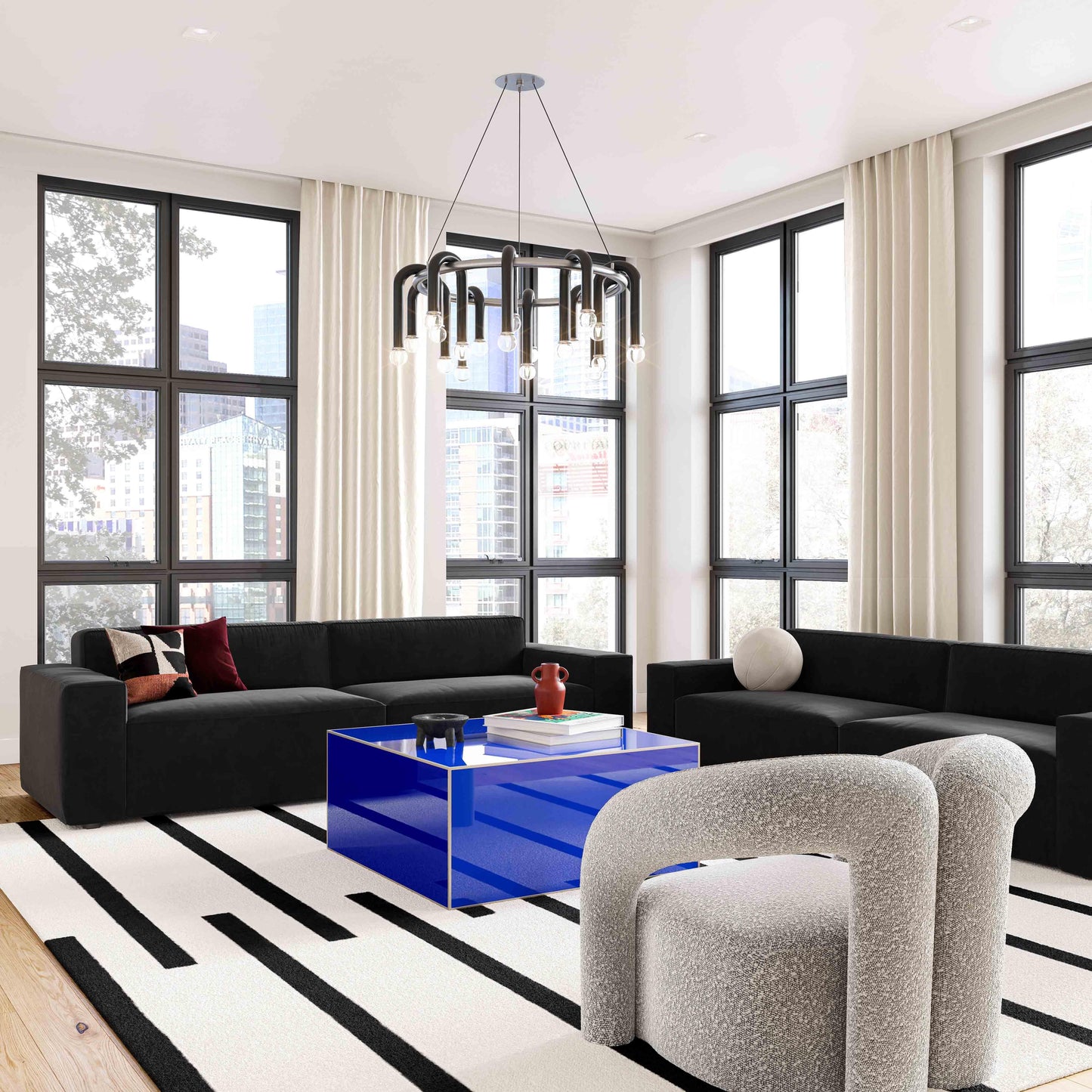 Jenn Speckled Performance Boucle Accent Chair Grey by Tov Furniture