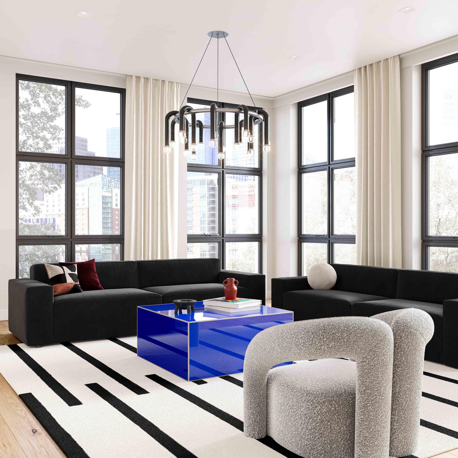 Jenn Speckled Performance Boucle Accent Chair Grey by Tov Furniture