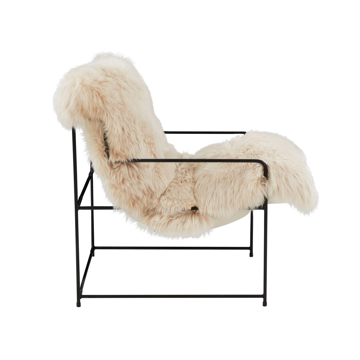 Kimi Natural Genuine Sheepskin Chair by TOV Furniture – photo 6 of 8