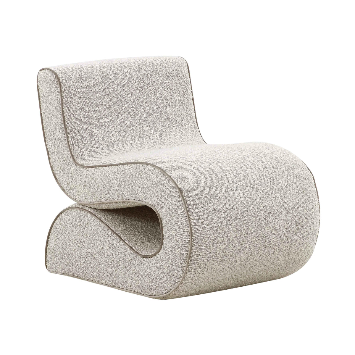 Senna Speckled Grey Performance Boucle Accent Chair by TOV Furniture – photo 1 of 6