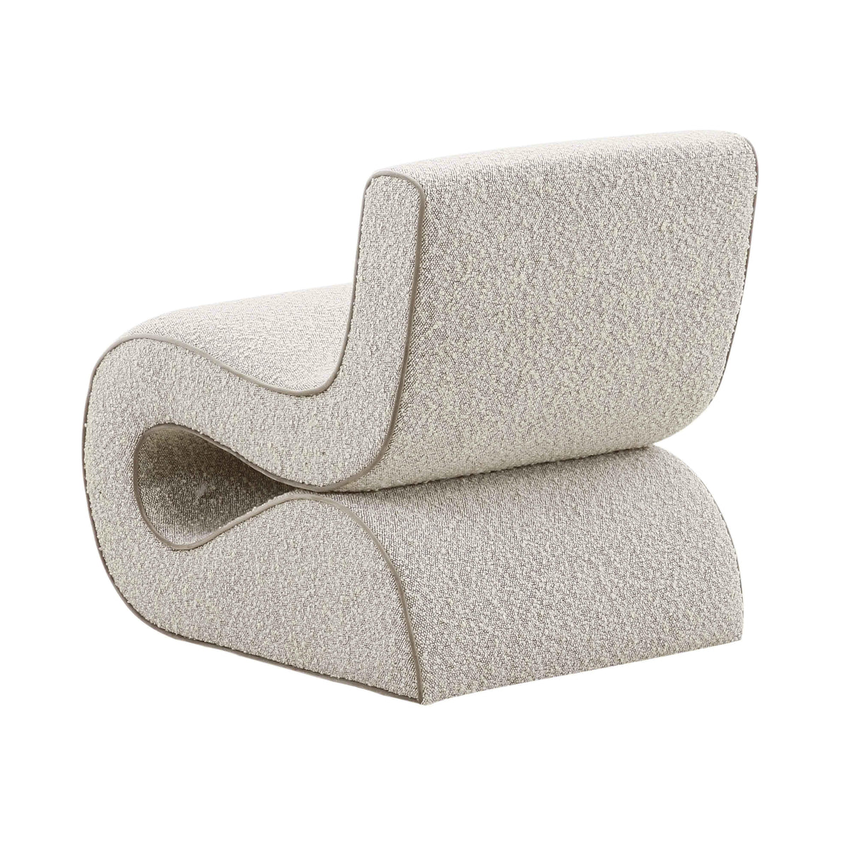 Senna Speckled Grey Performance Boucle Accent Chair by TOV Furniture – photo 4 of 6