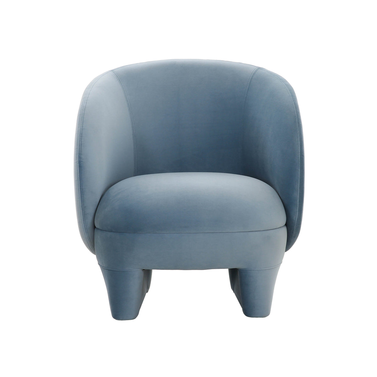 Kiki Blue Stone Performance Velvet Accent Chair by TOV Furniture – photo 3 of 6