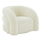 Slipper Upholstered Swivel Chair by TOV S68573