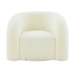 Slipper Upholstered Swivel Chair by TOV S68573