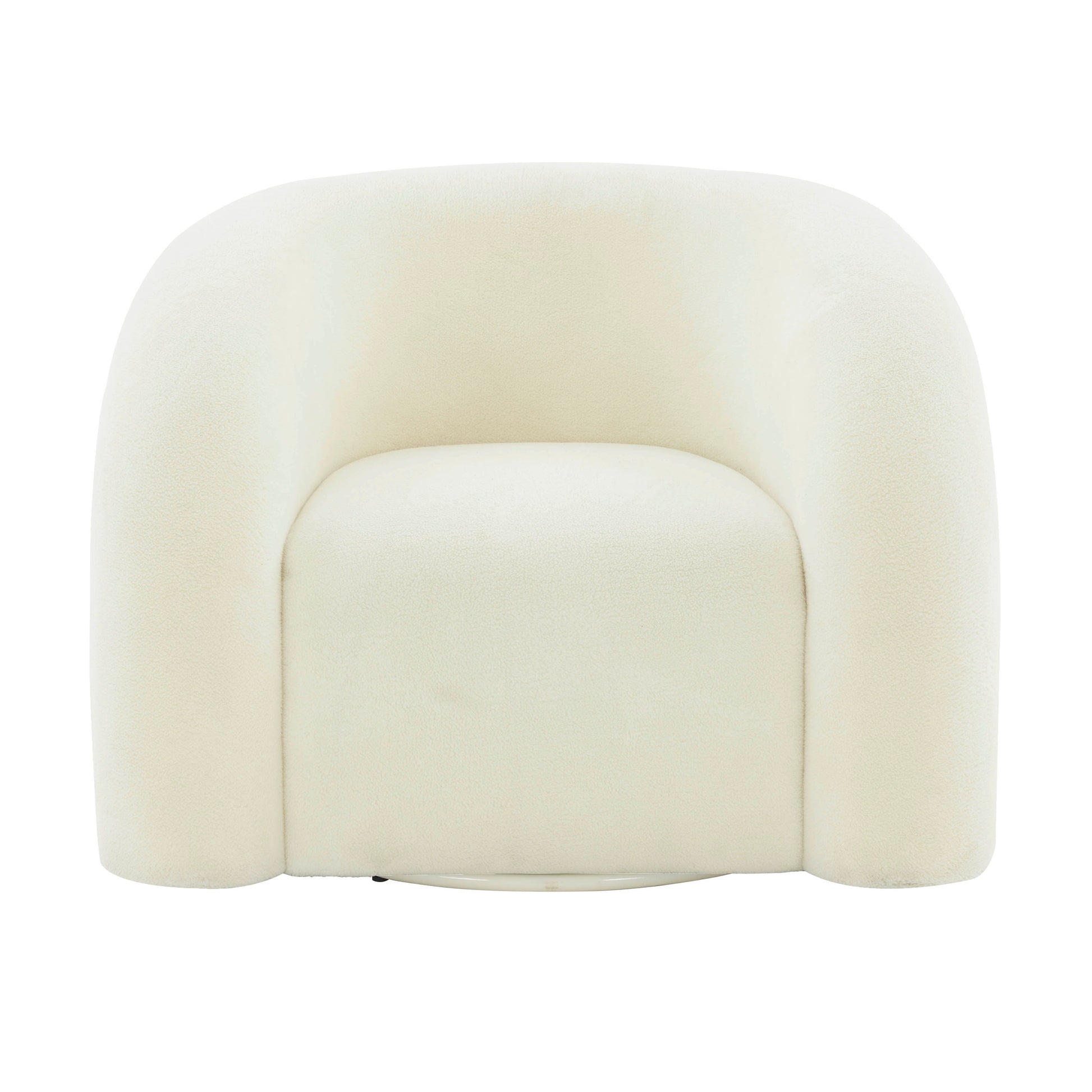 Slipper Upholstered Swivel Chair by TOV S68573