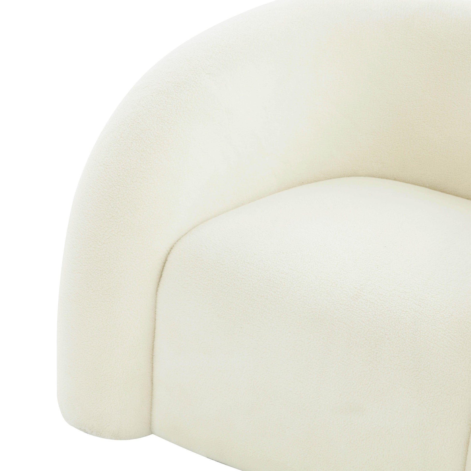 Slipper Upholstered Swivel Chair by TOV S68573