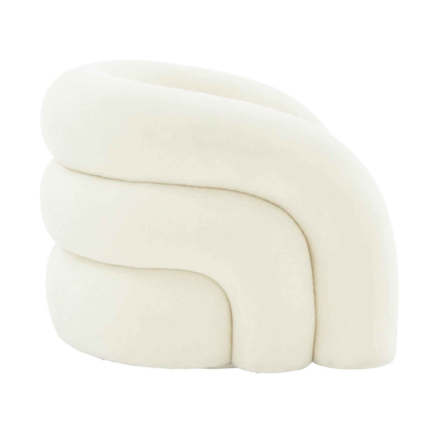 Slipper Upholstered Swivel Chair by TOV S68573
