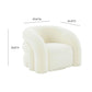 Slipper Upholstered Swivel Chair by TOV S68573
