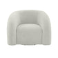 Slipper Upholstered Swivel Chair by TOV S68573
