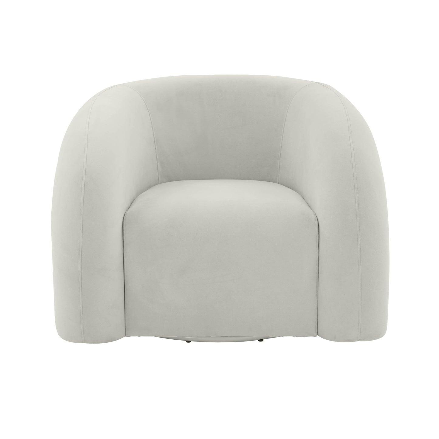 Slipper Upholstered Swivel Chair by TOV S68573