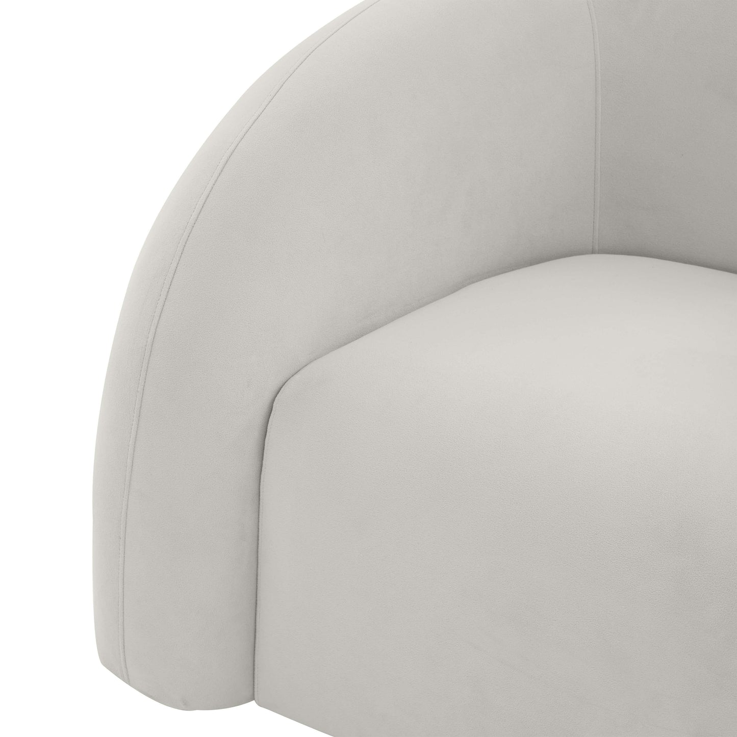 Slipper Upholstered Swivel Chair by TOV S68573