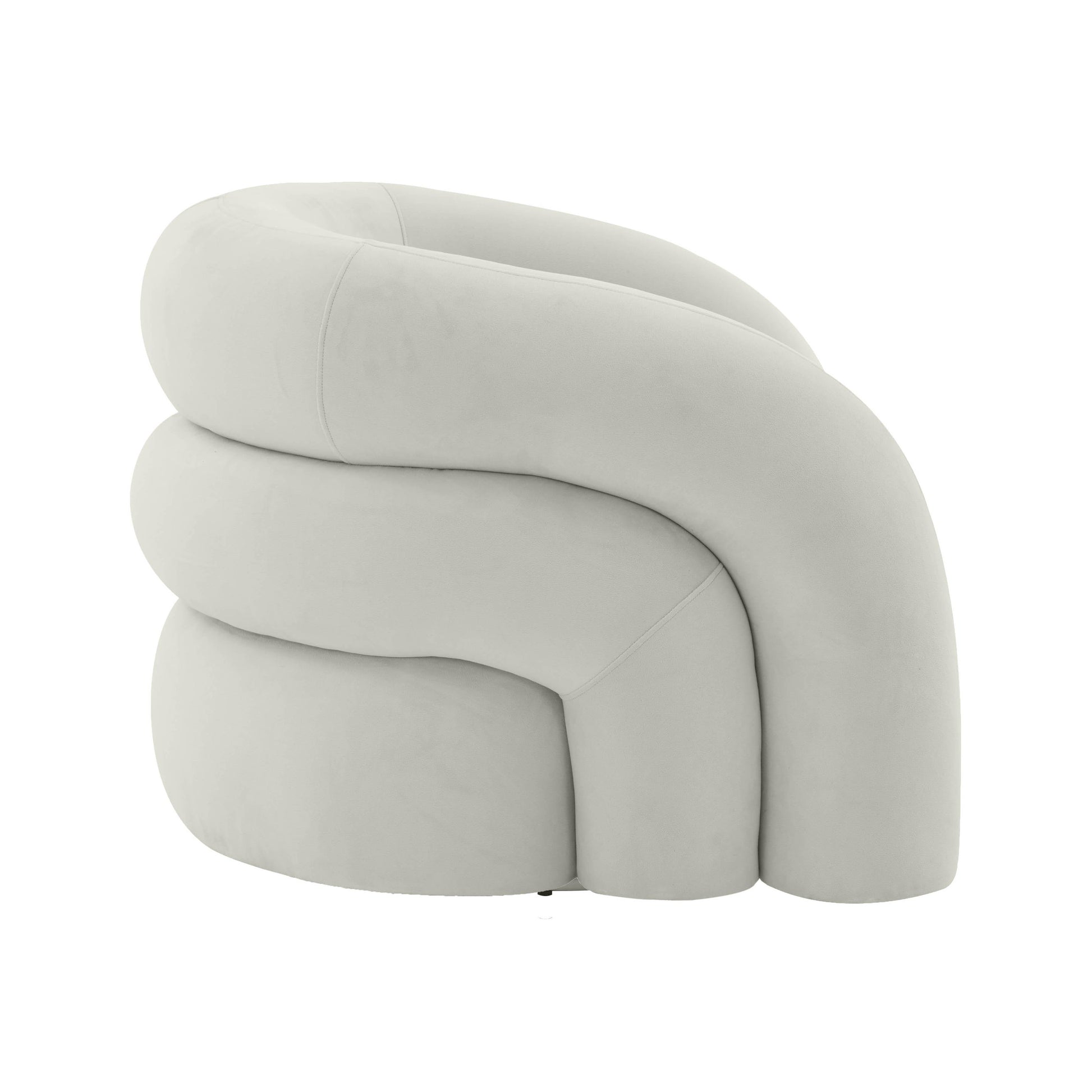 Slipper Upholstered Swivel Chair by TOV S68573