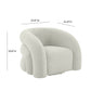 Slipper Upholstered Swivel Chair by TOV S68573
