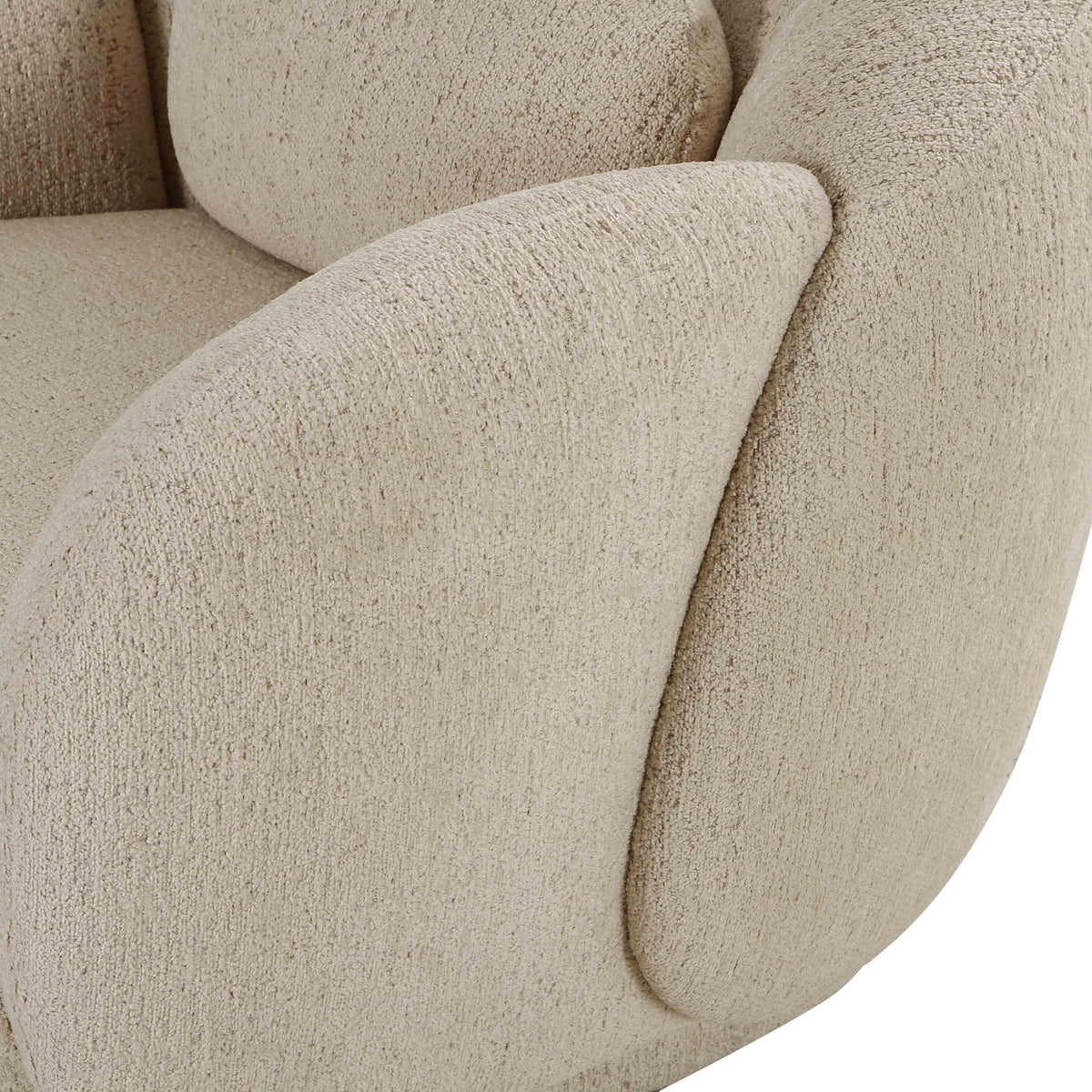 Misty Cream Performance Boucle Accent Chair by TOV Furniture – photo 5 of 6