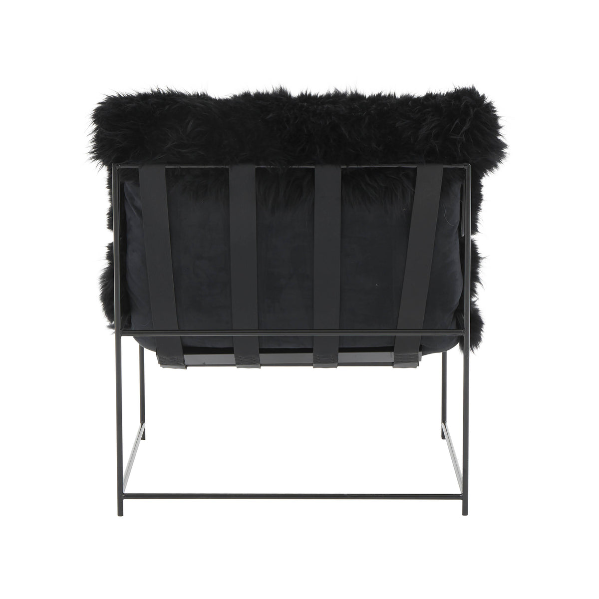 Kimi Genuine Sheepskin Accent Chair in Black by TOV Furniture – photo 6 of 7
