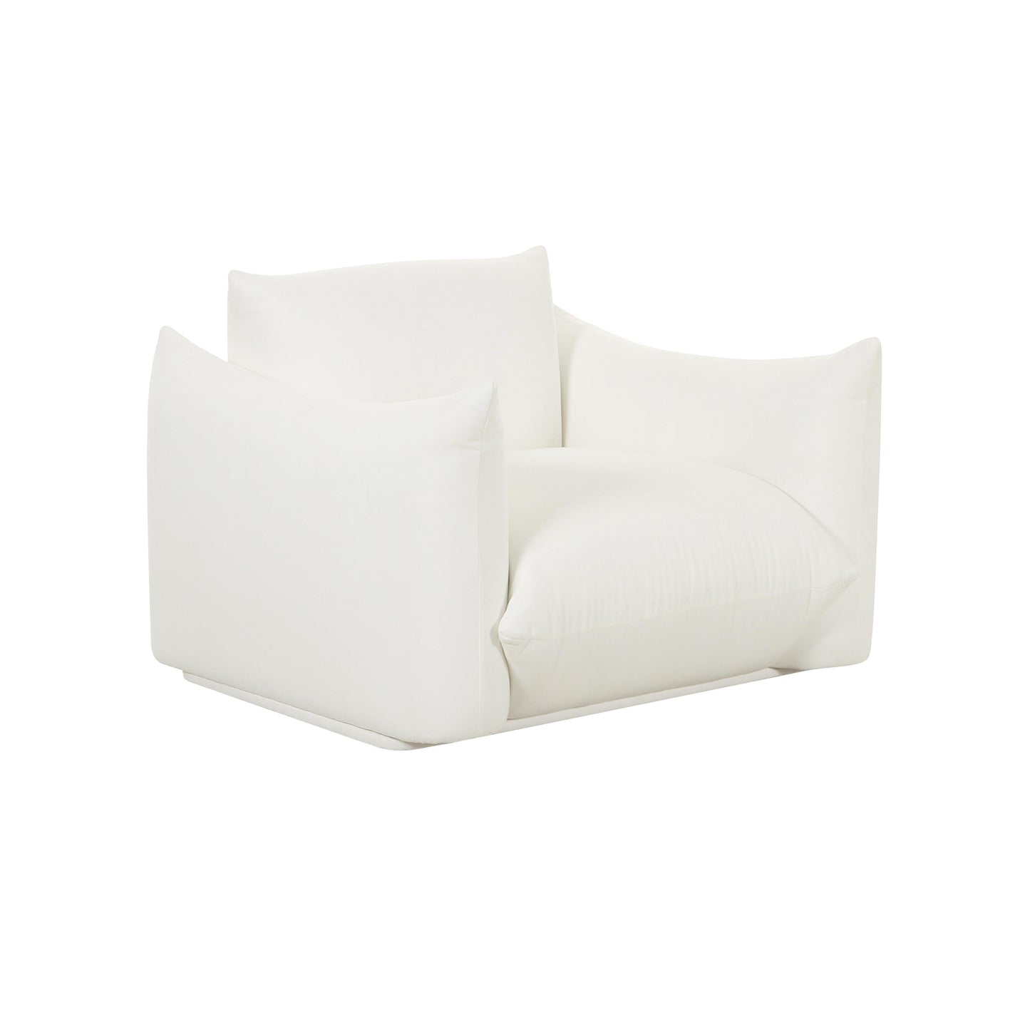 Saint Tropez Pearl Performance Fabric Stuffed Armchair by TOV S68847
