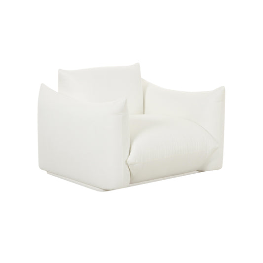 Saint Tropez Pearl Performance Fabric Stuffed Armchair by TOV S68847