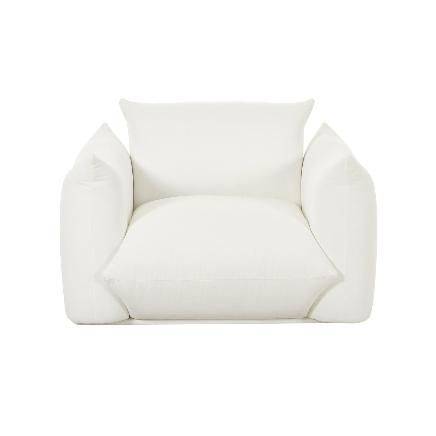Saint Tropez Pearl Performance Fabric Stuffed Armchair by TOV S68847