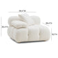 Calliope Vegan Shearling Modular Corner Chair by TOV S68919