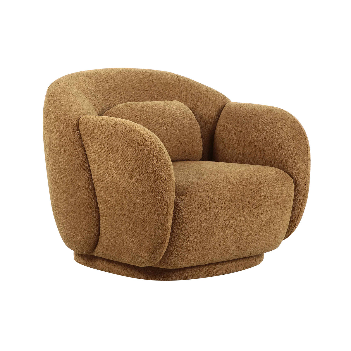 Misty Brown Performance Boucle Accent Chair by TOV Furniture – photo 3 of 6