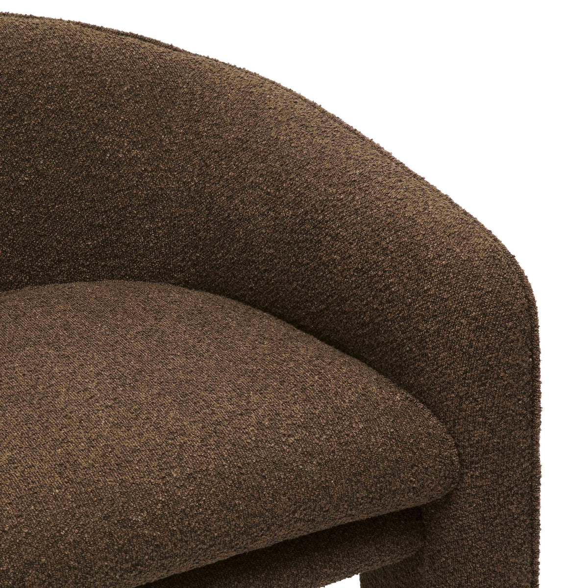 Marla Chocolate Brown Performance Boucle Accent Chair by TOV Furniture – photo 4 of 8