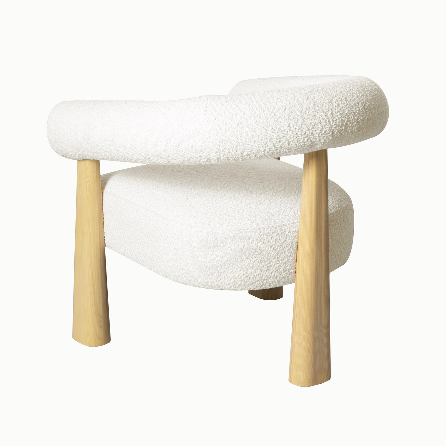 Spara Cream Performance Boucle Accent Chair by TOV