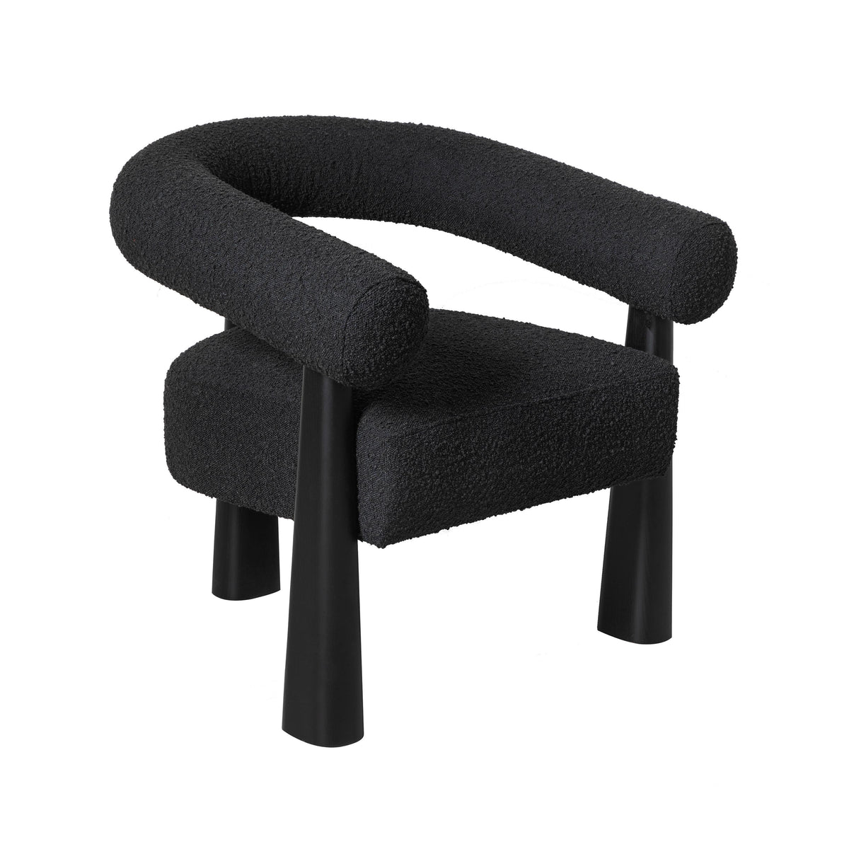 Spara Black Performance Boucle Accent Chair by TOV Furniture – photo 1 of 6
