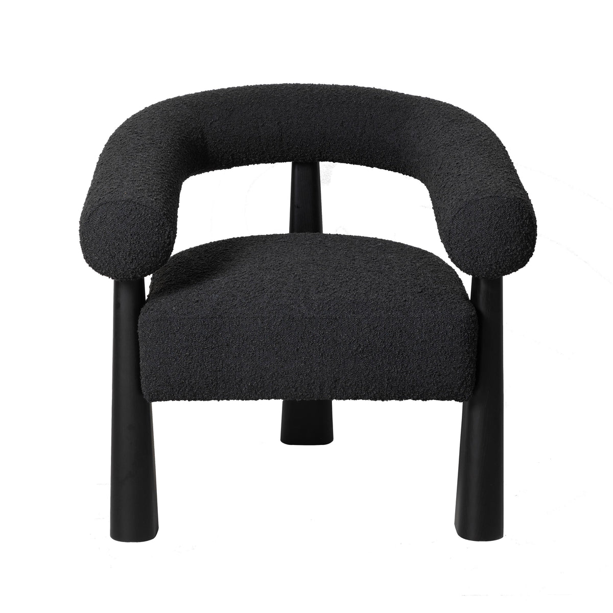 Spara Black Performance Boucle Accent Chair by TOV Furniture – photo 3 of 6